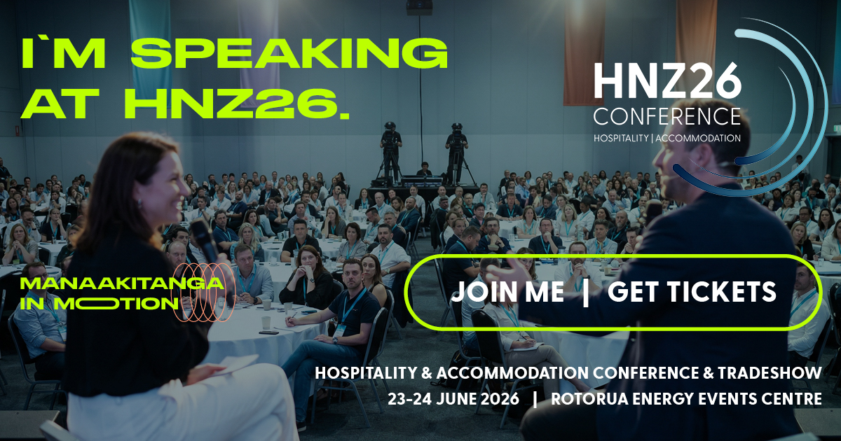 Kristen Enright speaking at HNZ26 Conference